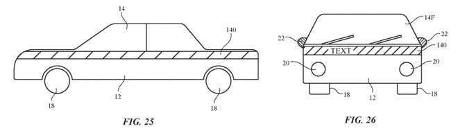 苹果汽车新专利：安装灯条为其他驾驶员提供更多车辆信息